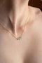Heliophilia Silver Collar de Plata con Baño de Oro y Circón Verde